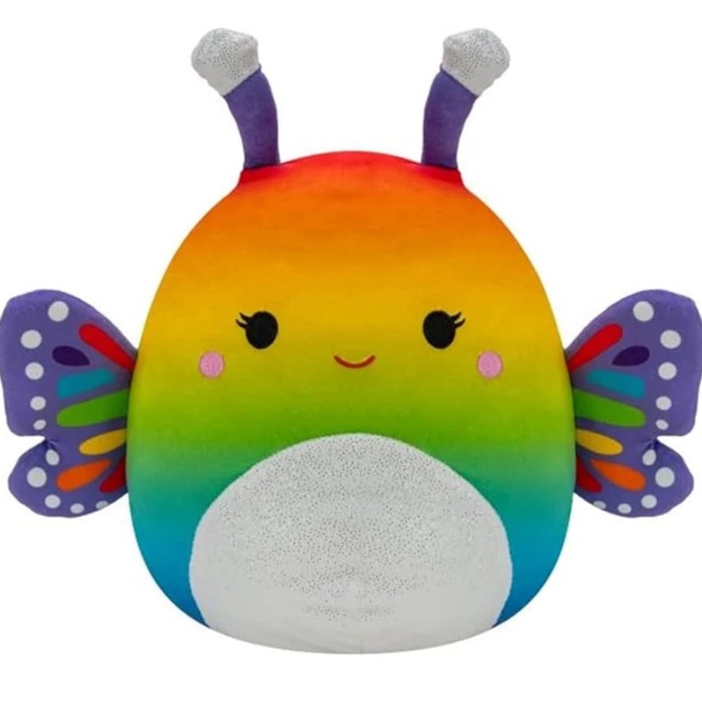 NWT Diana Squishmallows Pride Butterfly Rainbow